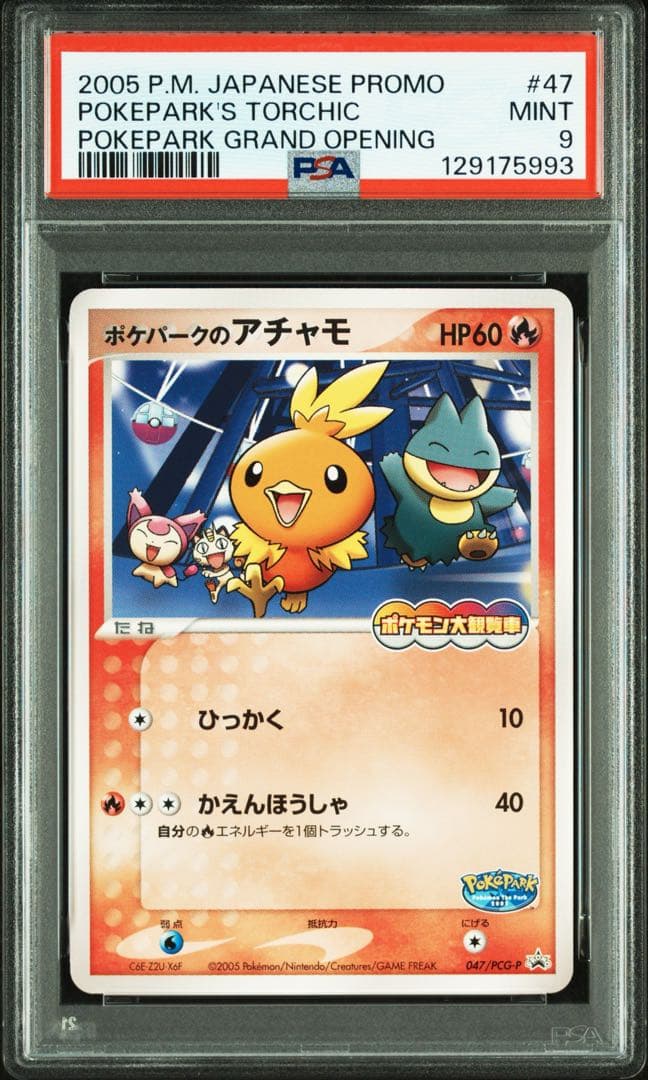 な*ほ様 一攫千金オークション　ポケパークのアチャモ　プロモ　PSA9 PSA1 2026年最新】ポケパークのアチャモ psaの人気アイテム - メルカリ