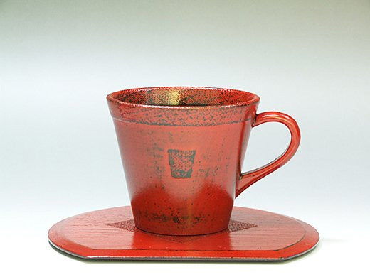 山中塗 木製 渕布コーヒー椀皿(根来塗り) – 漆陶舗あらき 輪島塗