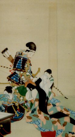 絹本著色鞆音の画幅（小堀鞆音） - 宇都宮の歴史と文化財