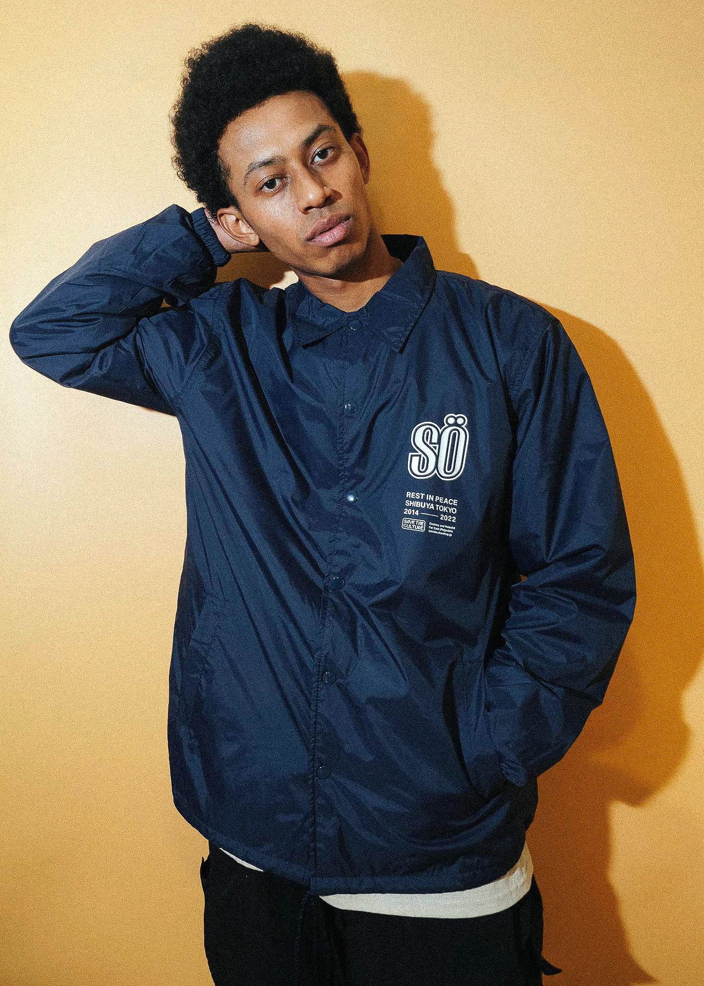 Hi-STANDARD ロゴ コーチジャケット XXL 紺 ネイビー 新品未開封】Hi