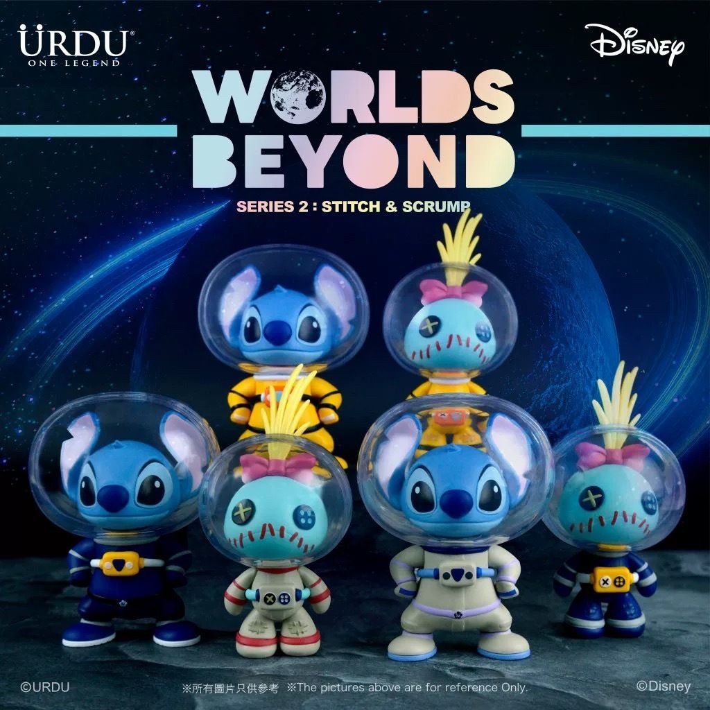 6個入りディズニー スティッチ エンジェル 宇宙飛行士フィギュア