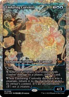 Foil】(388)□ショーケース□《永劫の好奇心/Enduring Curiosity》[DSK
