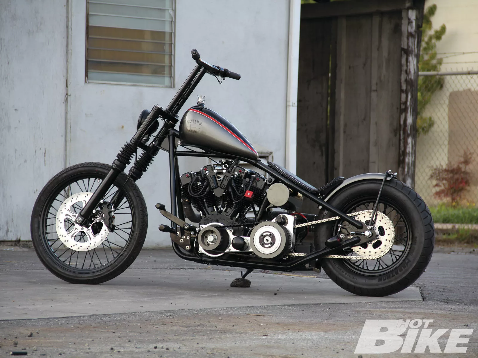 Flatline! | 1973 Harley Davidson Shovelhead Chopper | Hot Bike