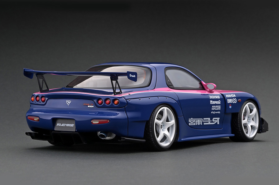 IG2398 1/18 Mazda RX-7 (FD3S) RE Amemiya Blue/Pink With Mr