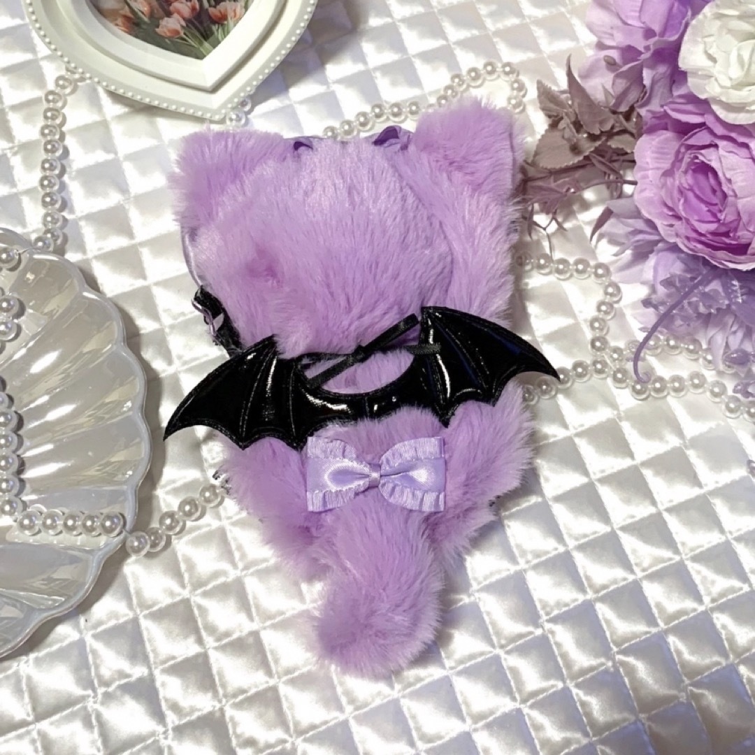 ❤︎ぬい服 おすわりぬい服 着ぐるみ 10cm ねこ 黒×ピンク 地雷 量産