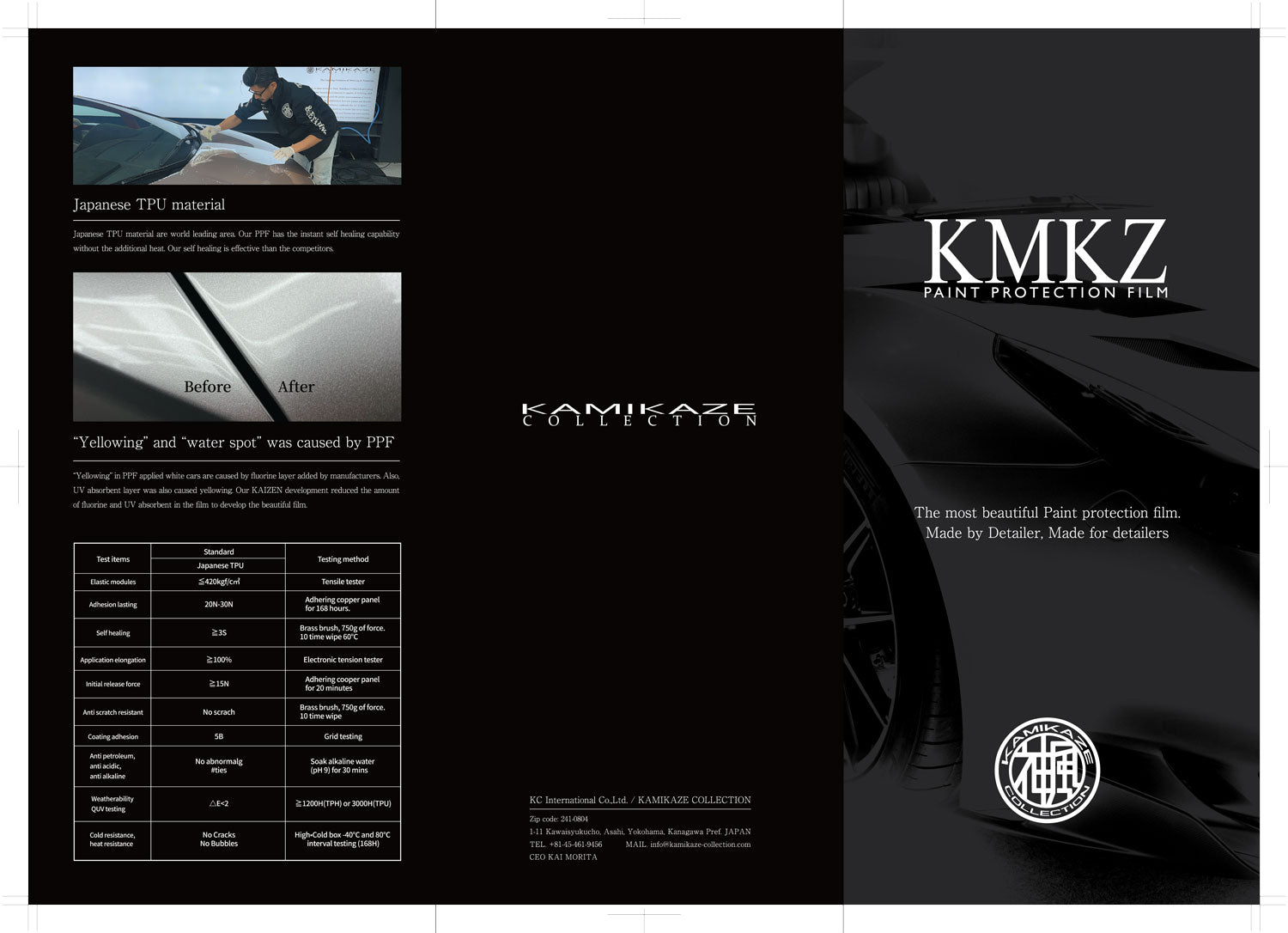 KMKZ PPF - STAIN MATTE 60inch – Kamikaze Collection