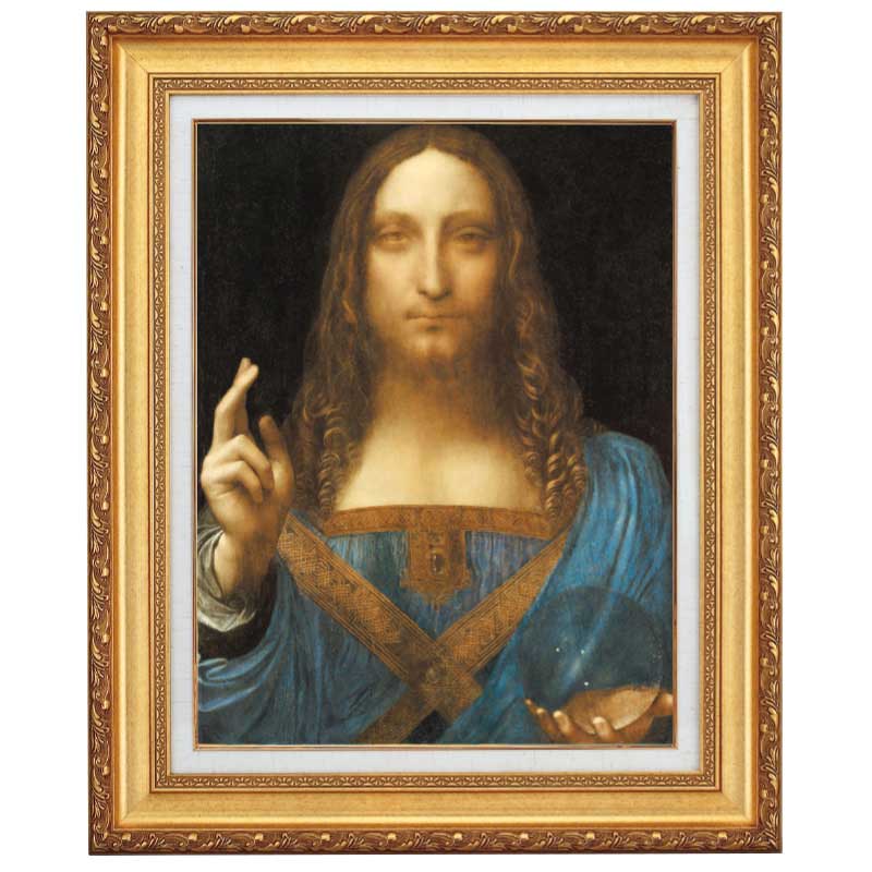 サルバトール・ムンディ』 ダ・ヴィンチ 10号 立体複製名画 額装付