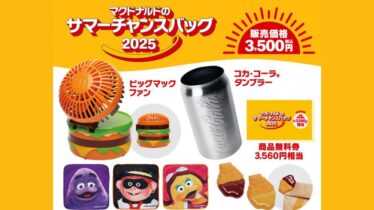 マクドナルド「サマーチャンスバッグ2025」の中身を大公開！気になる