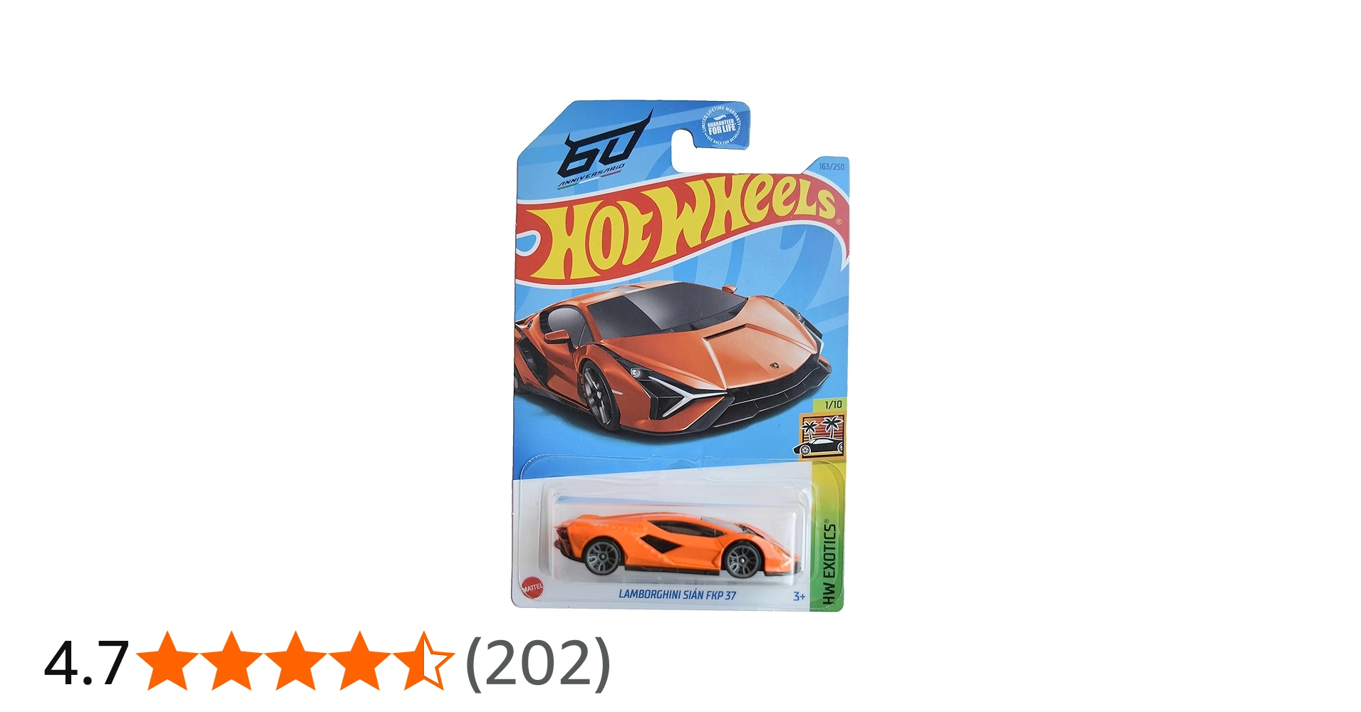 Hot Wheels Lamborghini Sian FKP 37, HW Exotics 1/10 [Orange] 163