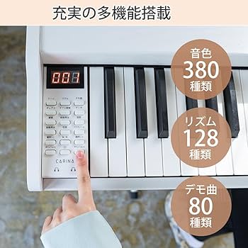 Amazon | Carina 電子ピアノ 88鍵盤 キーボード 木製デザイン MIDI対応