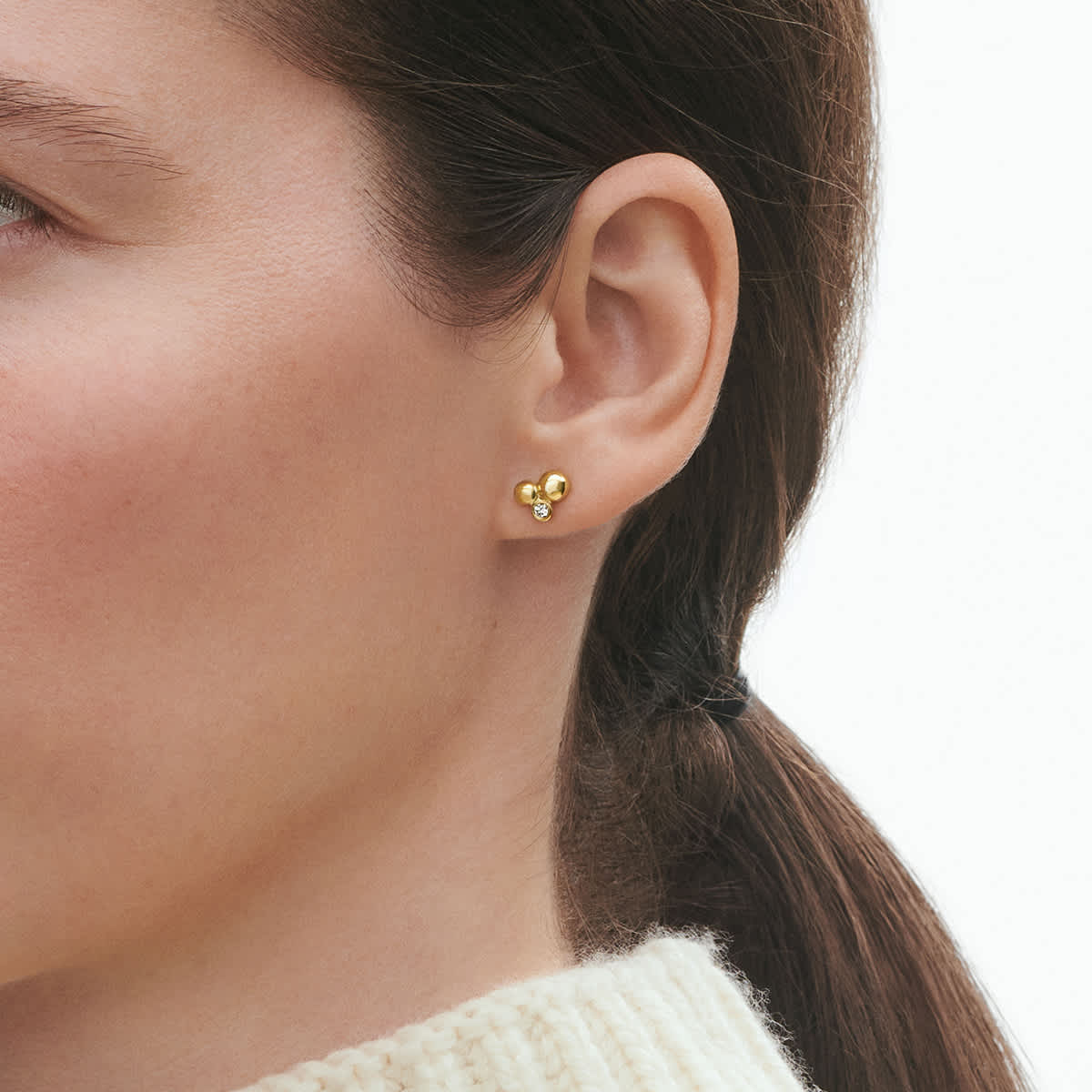 MOONLIGHT GRAPES earrings 18 kt. yellow gold with diamonds