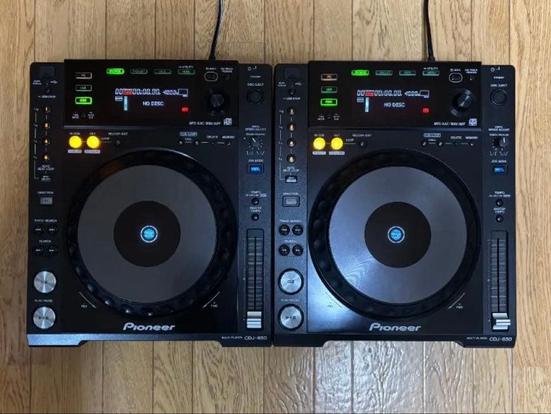 Pioneer CDJ850 ブラック 2台セット Pioneer DJ ( パイオニア ) CDJ-850-K + DJM-250MK2ケースセット 送料