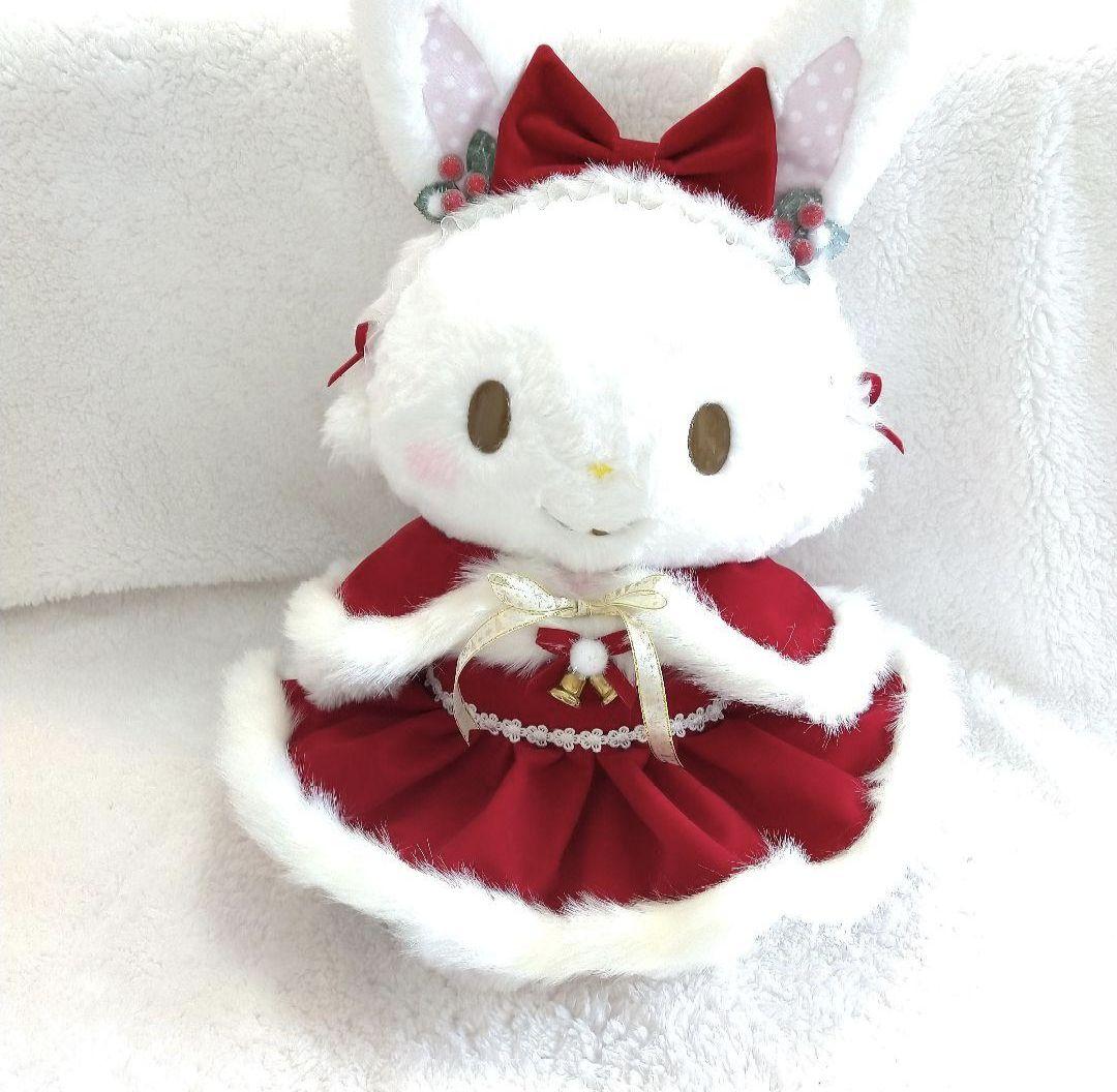 ①ウィッシュミーメルコスチューム　834 メルメルドール　クリスマスコス　深紅 ウィッシュミーメルメルメルドール ピンクベロアwinterコスチューム