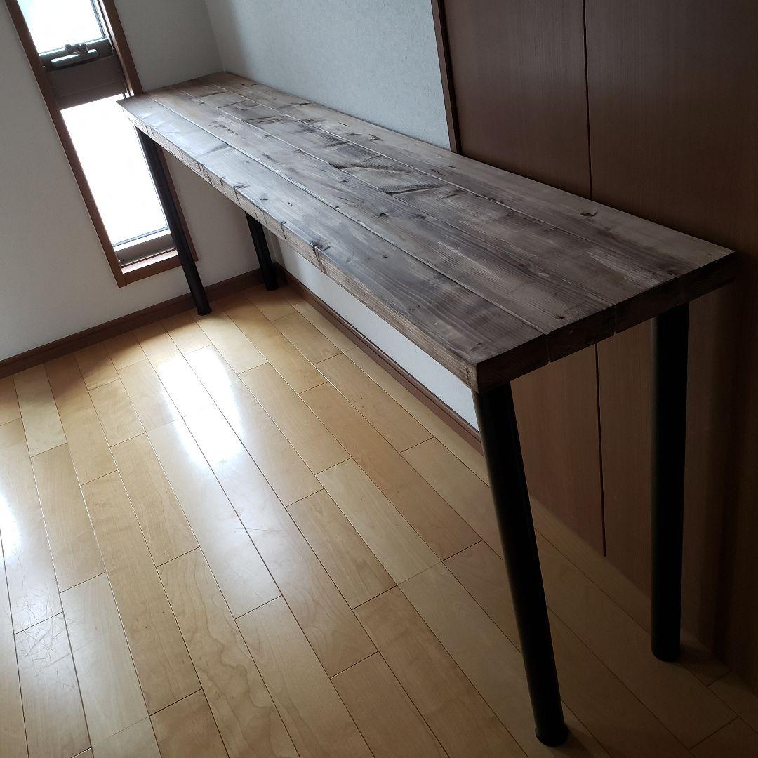 180カウンターテーブル　アイアン　天板厚タイプ　ウォールナット　北欧　カフェ風 楽天市場】ダイニングテーブル 180 無垢 6人掛け ウォールナット 無垢