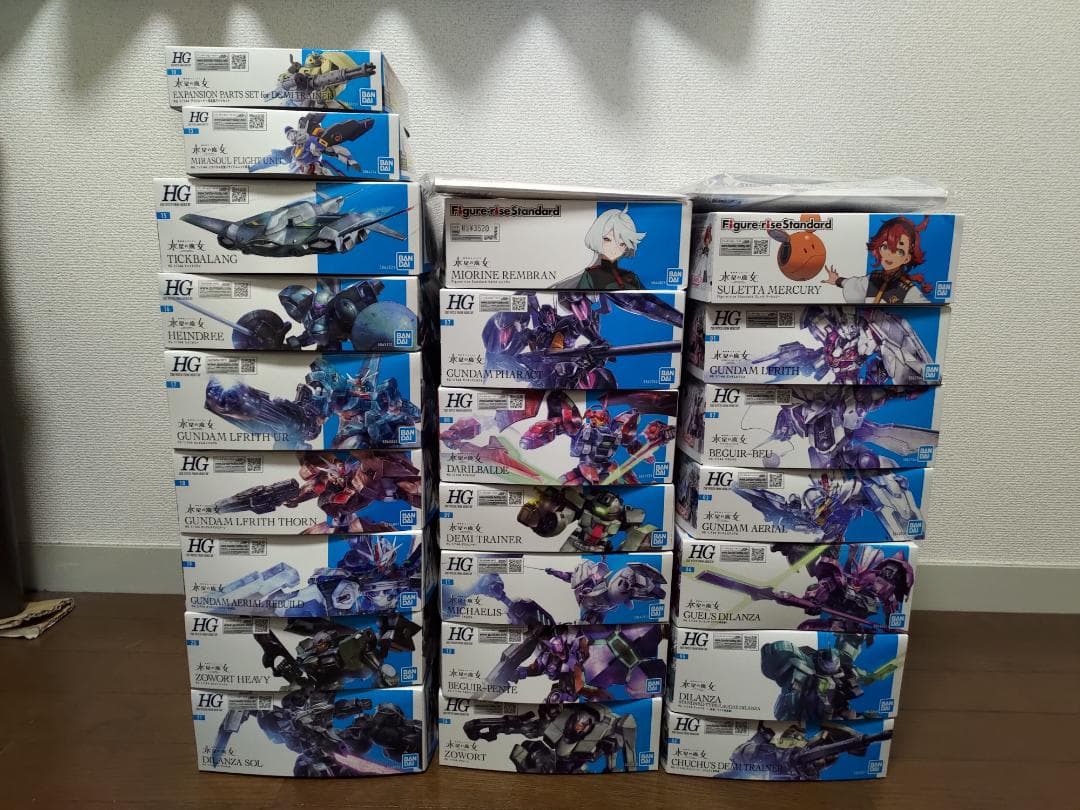 機動戦士ガンダム 水星の魔女 HGシリーズ + スレッタ・ミオリネまとめ売り 機動戦士ガンダム 水星の魔女：スレッタ、ミオリネがGGGに メガホビ