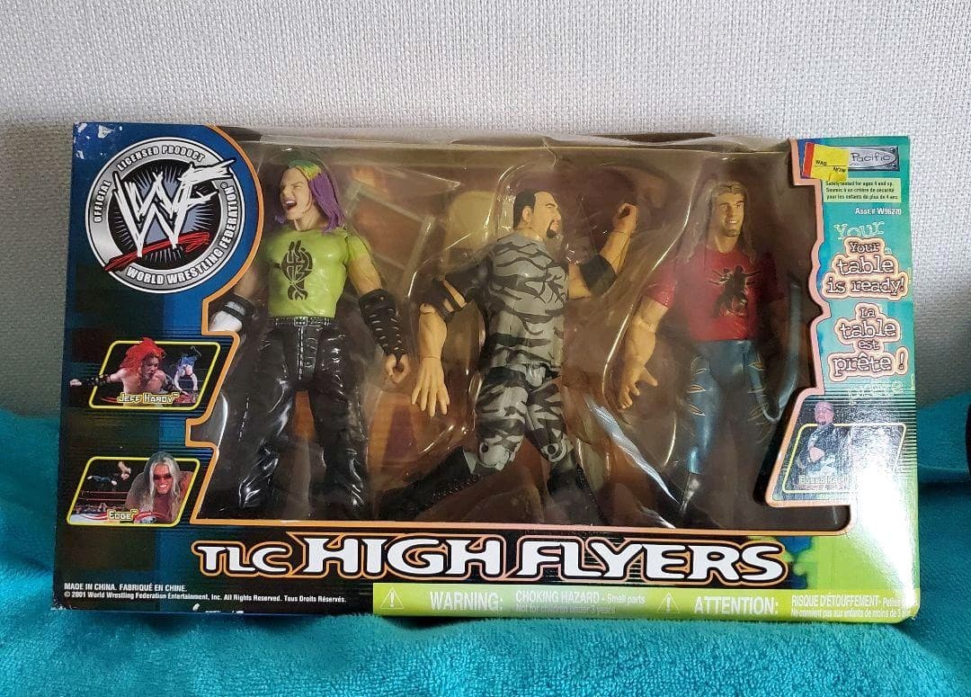 WWF WWE ハイフライヤー プロレス アメリカ 選手 フィギュア 3体セット WWF WWE ハイフライヤー プロレス アメリカ 選手 フィギュア 3体セット