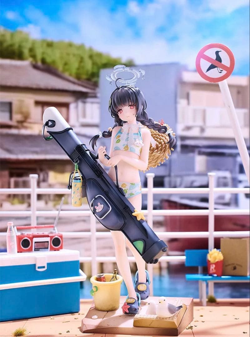 ブルーアーカイブ ミユ 水着 フィギュア ブルアカ」より水着ミユのフィギュアが発売決定！ 困り顔な商品画像も