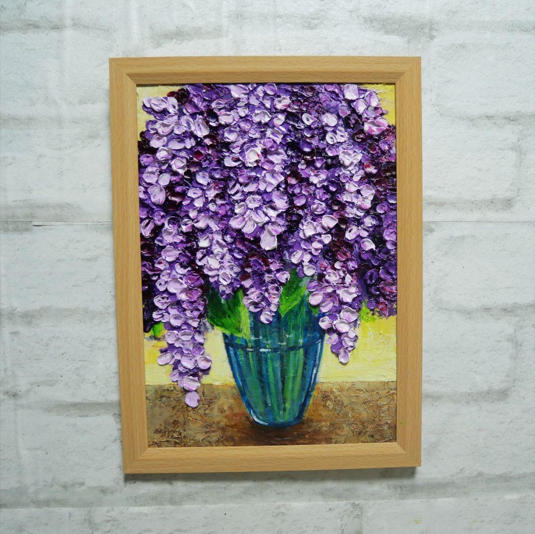 油絵 油彩 油彩画 絵 絵画 【ライラック】A4 油絵 油彩 油彩画 絵 絵画 【ライラック】A4 絵画 HR 通販 16070695
