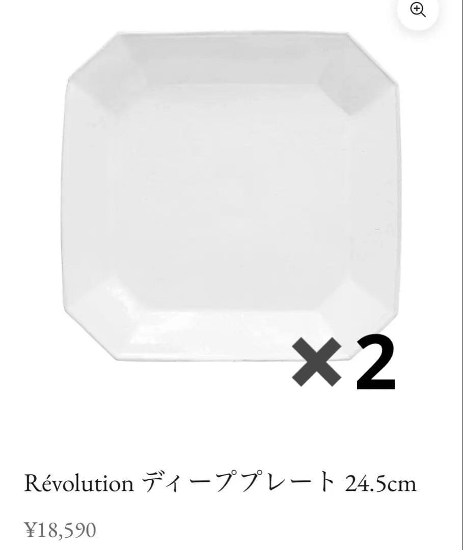 アスティエ　ディーププレート　レボリューション Révolution ディーププレート 24.5cm